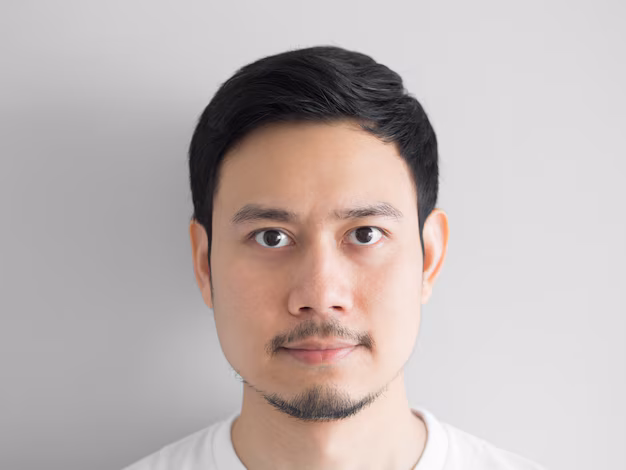 head shot normal face asian man 39688 707