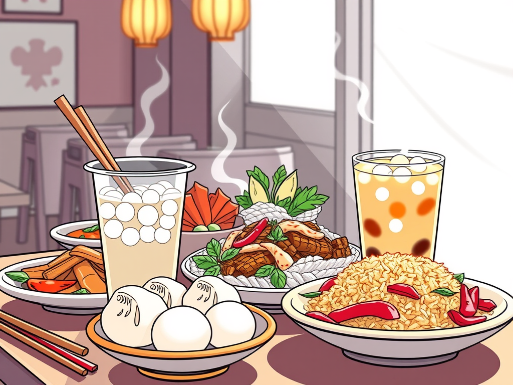 中餐奶茶吃饭 2