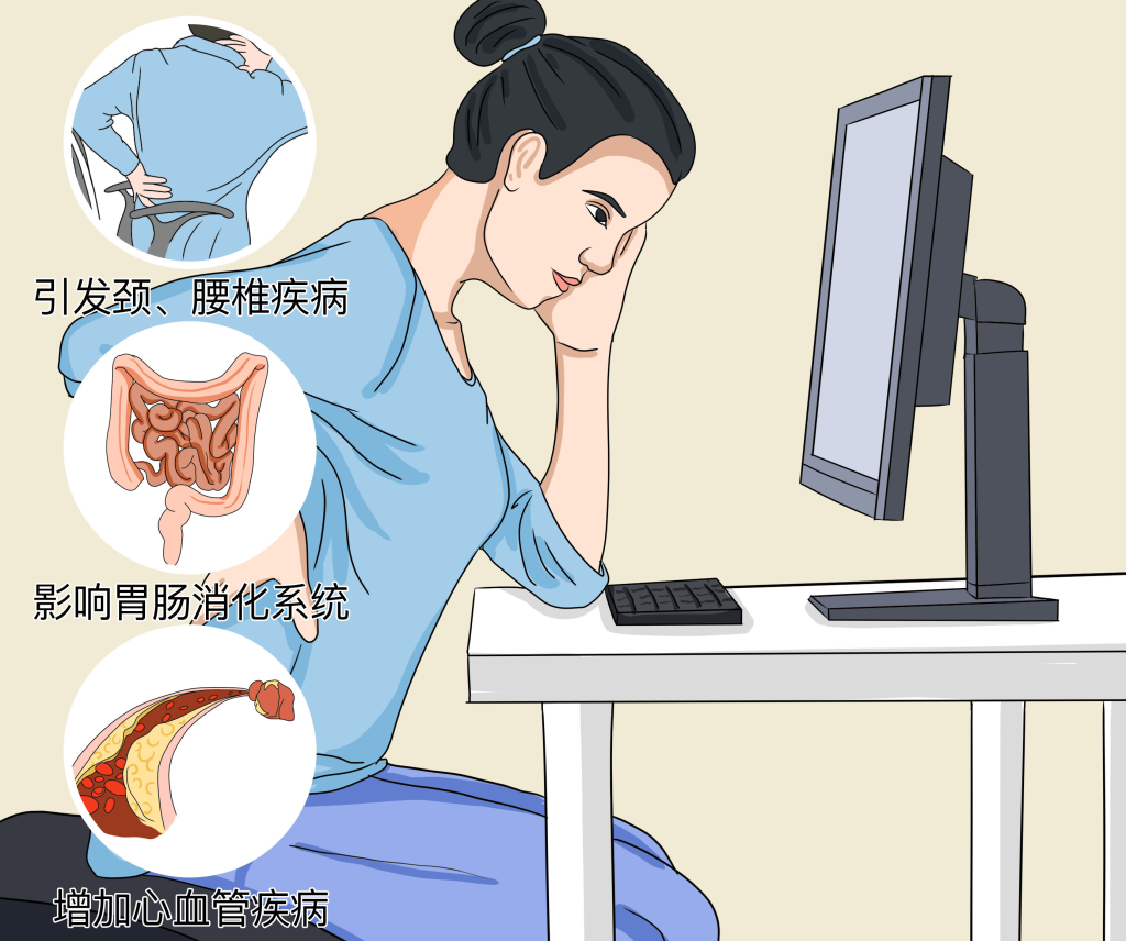 久坐对身体有什么危害？应该怎么预防？心脏、关节、情绪都受影响