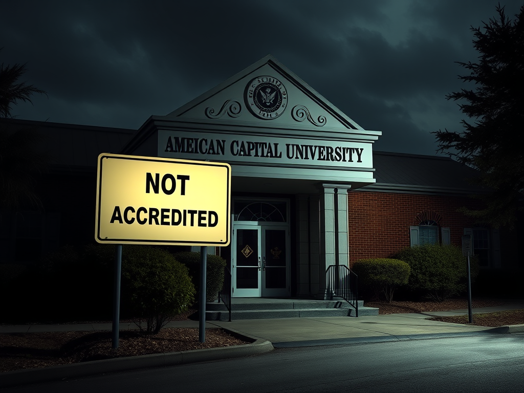 “美国首都大学”（American Capital University）被多州列入问题院校名单的“野鸡大学”