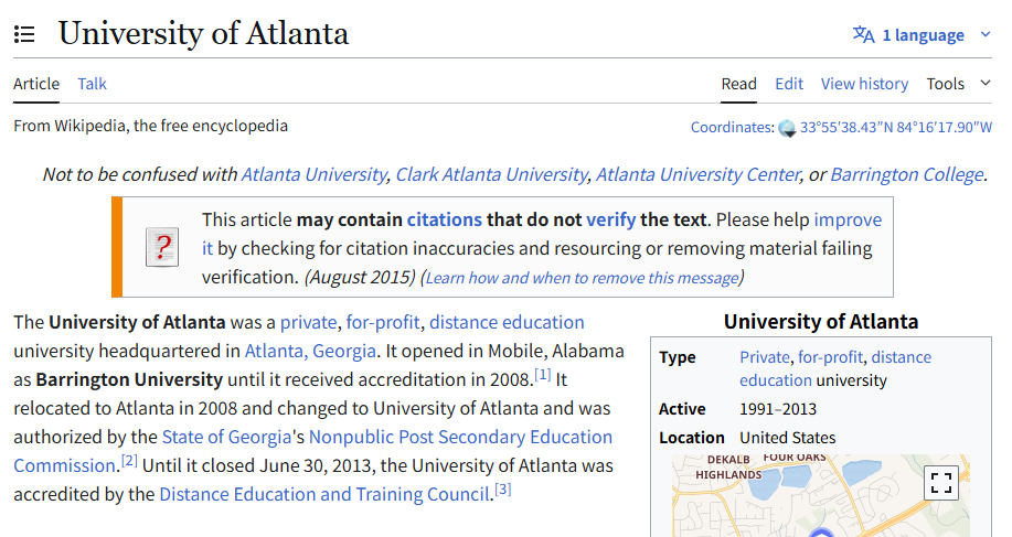 Barrington University