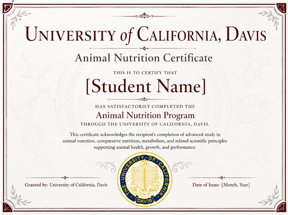 美国动物营养学证书:动物科学申请、UC Davis 动物营养学证书 7 image 228