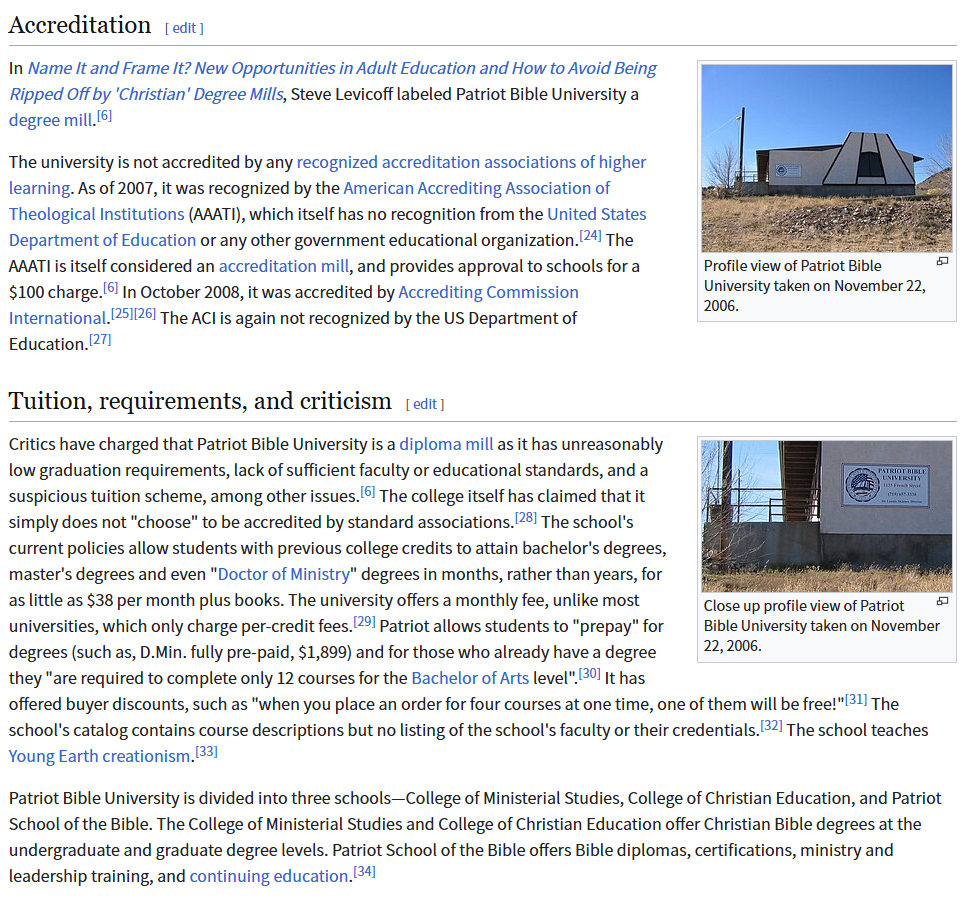避雷 Patriot Bible University:打着“圣经大学”和“宗教学位”旗号的高风险野鸡大学 4 image 158