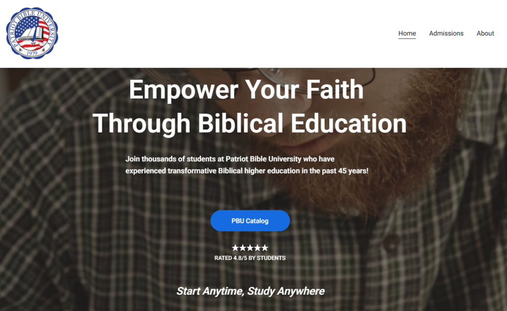 避雷 Patriot Bible University:打着“圣经大学”和“宗教学位”旗号的高风险野鸡大学 6 image 161