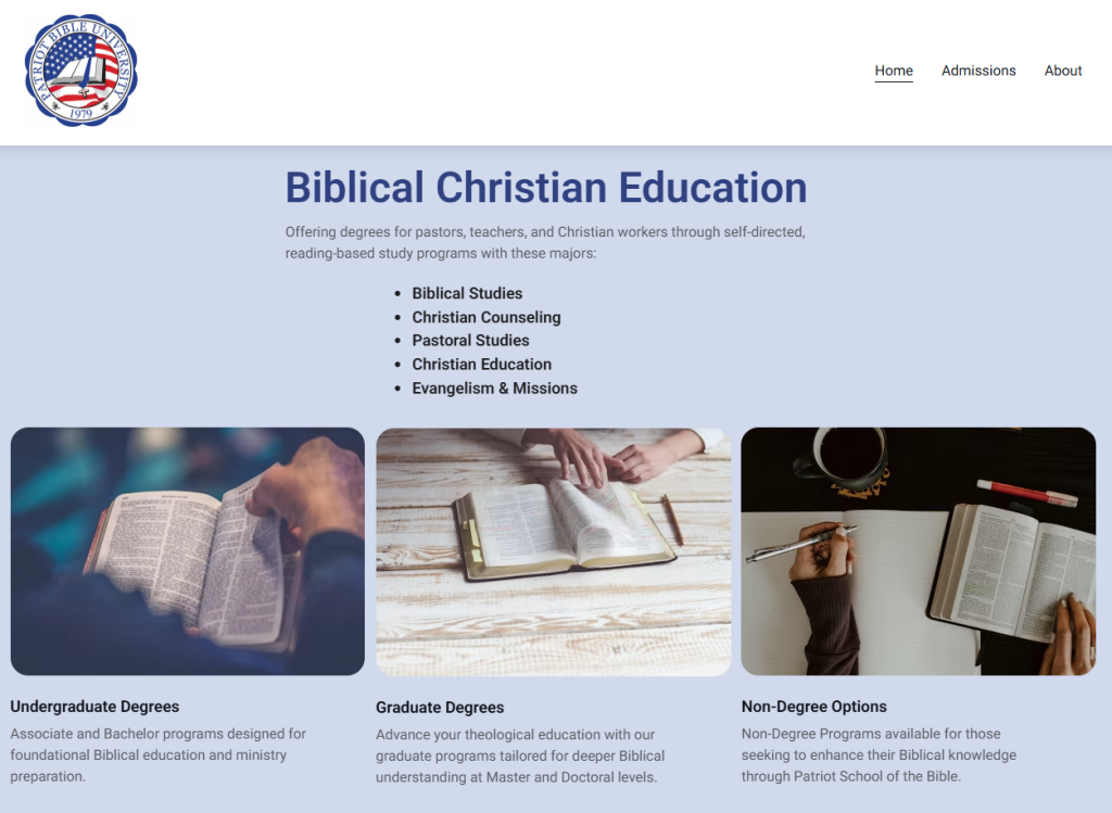 避雷 Patriot Bible University:打着“圣经大学”和“宗教学位”旗号的高风险野鸡大学 8 image 163